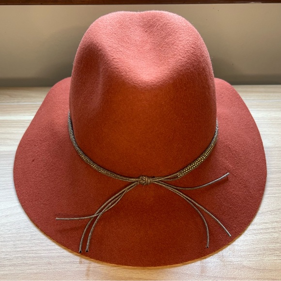 Lucky Brand Wool Felt Wide-Brim Hat - Rust Color - Picture 16 of 16